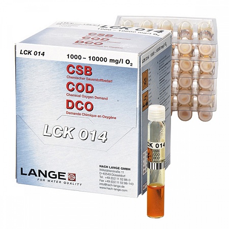 LCK 014 кюветный тест для определения ХПК 1000-10 000 мг / л O₂, 25 тестов
