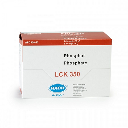 LCK 350 кюветный тест для определения фосфатов (орто/общих) 2,0-20,0 мг/л PO₄-P, 25 тестов