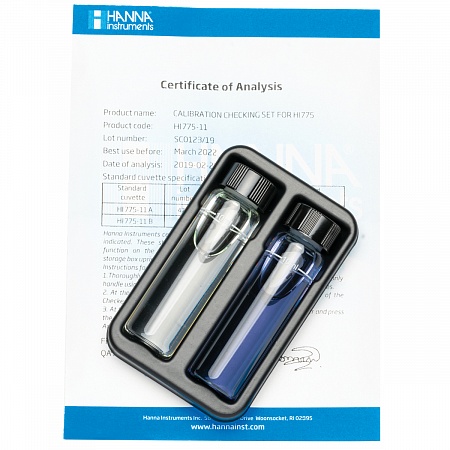 HI 775-11 Набор для проверки калибровки пресноводного прибора Alkalinity Checker® HC