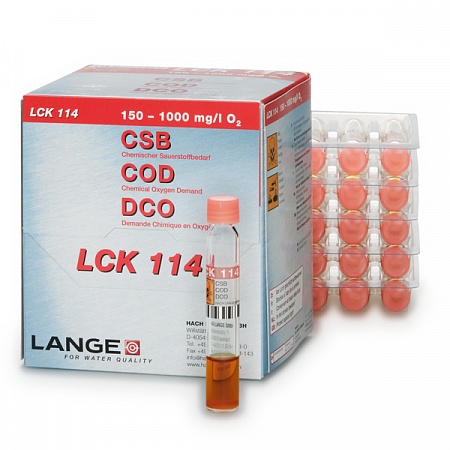 LCK 114 кюветный тест для определения ХПК 150-1000 мг / л O₂, 25 тестов