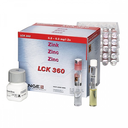 LCK 360 кюветный тест для определения цинка, 0,2-6,0 мг/л Zn, 24 теста