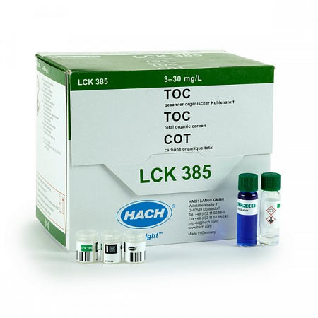 LCK 385 кюветный тест для определения общего органического углерода (метод продувки) 3-30 мг / л C, 25 тестов
