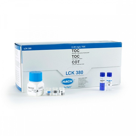 LCK 380 кюветный тест для определения общего органического углерода (дифференциальный метод) 2-65 мг/л C, 25 тестов