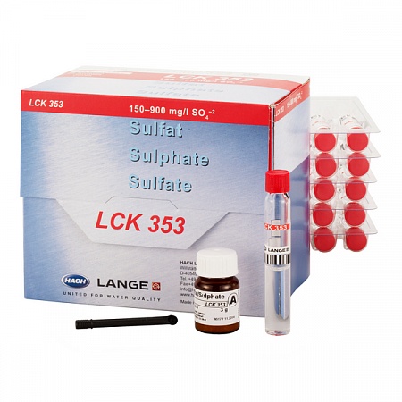 LCK 353 кюветный тест для определения сульфатов 150-900 мг/л SO₄, 25 тестов