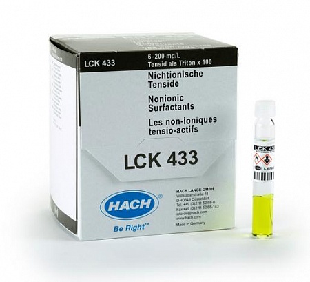 LCK 433 кюветный тест для определения НПАВ 6-200 м /л, 25 тестов