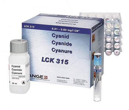 LCK 315 кюветный тест для определения цианида 0,01-0,6 мг/л CN, 25 тестов