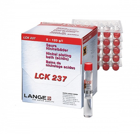 LCK 237 кюветный тест для определения никеля, 5-120 г / л Ni, 25 тестов
