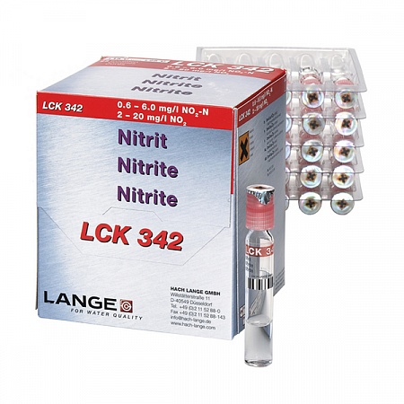 LCK 342 кюветный тест для определения нитритов 0,6-6,0 мг/л NO₂-N, 25 тестов
