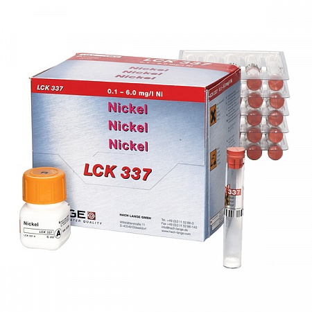 LCK 337 кюветный тест для определения никеля, 0,1-6,0 мг/л Ni, 25 тестов