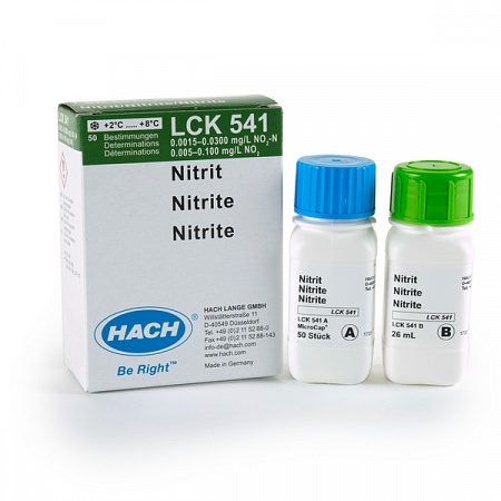 LCK 541 кюветный тест для определения следов нитрита 0,0015-0,03 мг/л NO₂-N, 50 тестов
