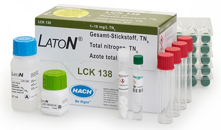 LCK 138 кюветный тест для определения общего азота 1-16 мг/л, 25 тестов