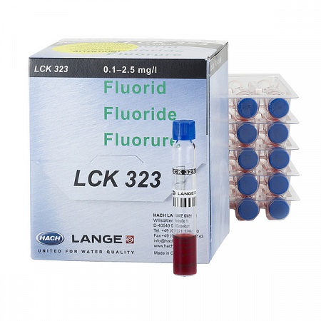 LCK 323 кюветный тест для определения фторидов 0,1-2,5 мг/O F, 25 тестов