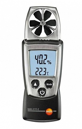 Testo 410-2  Измеритель скорости потока, температуры и влажности воздуха