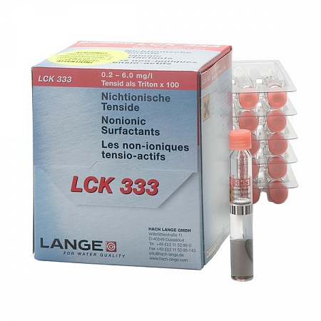 LCK 333 кюветный тест для определения НПАВ 0,2-6,0 мг/л, 25 тестов
