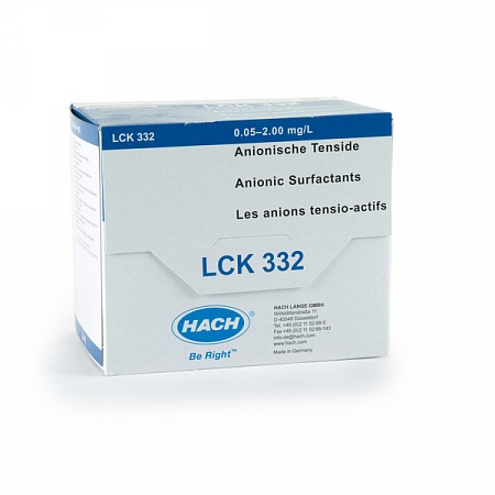 LCK 332 кюветный тест для определения АПАВ, 0,05-2,0 мг/л, 25 тестов