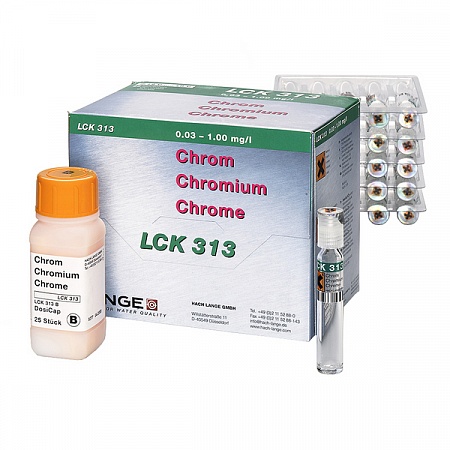 LCK 313 кюветный тест для определения хрома (III и VI) 0,03-1,0 мг/л Cr, 25 тестов