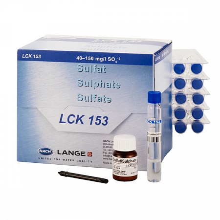 LCK 153 кюветный тест для определения сульфатов 40-150 мг/л SO₄, 25 тестов